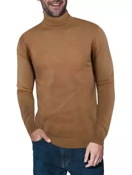 Однотонный свитер с высоким воротником X Ray, коричневый