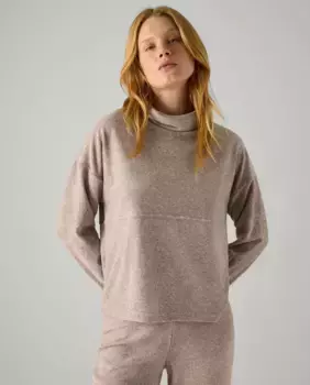 Однотонный свитер с высоким воротником Ysabel Mora, коричневый