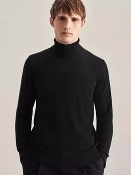 Однотонный свитер Seidensticker, черный