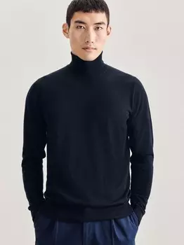 Однотонный свитер Seidensticker, синий