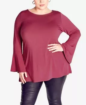 Однотонный топ больших размеров Burrow Avenue