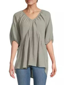 Однотонный топ с пышными рукавами Renee C., цвет Sage