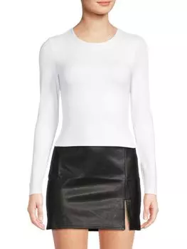 Однотонный укороченный вязаный топ Roxy Rd Style, белый