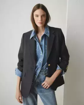 Однотонный женский длинный пиджак Lloyd's, цвет 820 Gris Medio