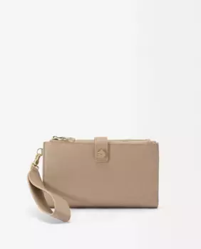 Однотонный женский кошелек среднего размера на молнии Parfois, бежевый