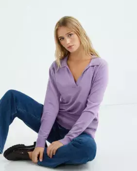 Однотонный женский свитер Zermatt, сиреневый