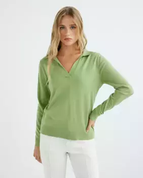 Однотонный женский свитер Zermatt, зеленый