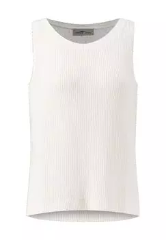 Однотонный женский топ с круглым вырезом FYNCH-HATTON, цвет Milk