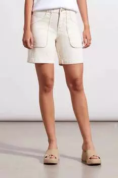 Одри накладной карман подружки шорты цвета экрю TRIBAL, цвет ecru