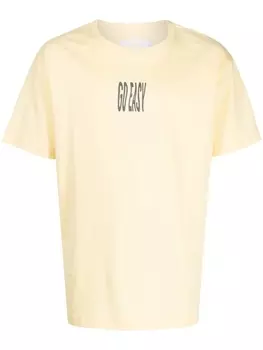 Off Duty футболка с надписью, желтый