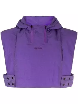 Off Duty укороченный жилет Del с капюшоном, фиолетовый
