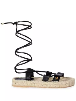 Off-White эспадрильи на шнуровке, черный