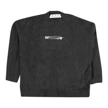 Off-White Barrel Worker Crewneck, синий цвет