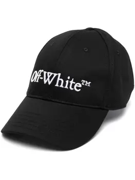 Off-White бейсболка Bookish с вышитым логотипом, черный