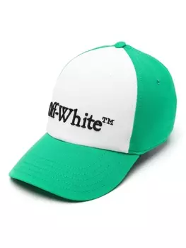 Off-White бейсболка Drill с вышитым логотипом, белый