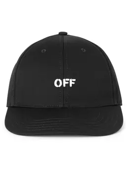 Off-White бейсболка Drill с вышитым логотипом, черный