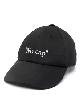 Off-White бейсболка No Cap, черный