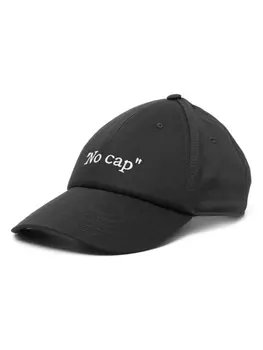 Off-White бейсболка No Cap, черный