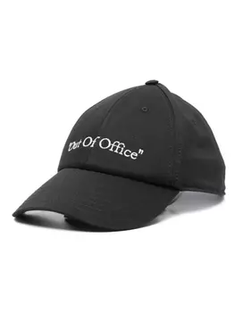 Off-White бейсболка Out of Office, черный