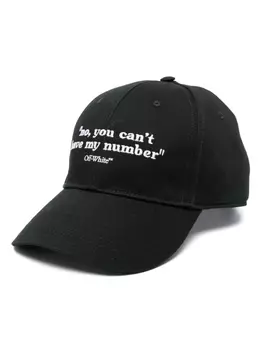 Off-White бейсболка Quoted, черный