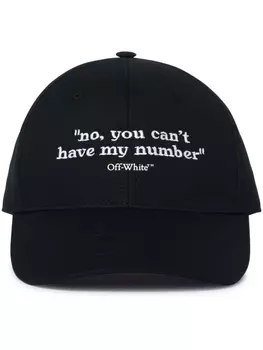 Off-White бейсболка Quotes, черный