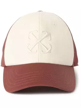 Off-White бейсболка с вышитым логотипом Arrows, белый