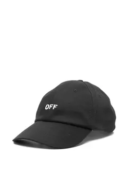 Off-White бейсболка с вышитым логотипом, черный
