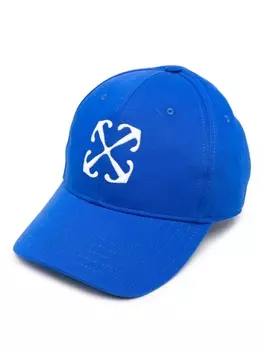 Off-White бейсболка с вышивкой Arrows, синий