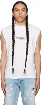 Off-White Белая майка No Offense