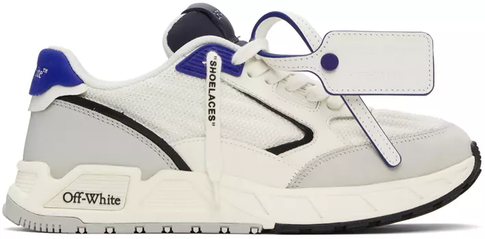 Off-White Бело-серые кроссовки Kick Off
