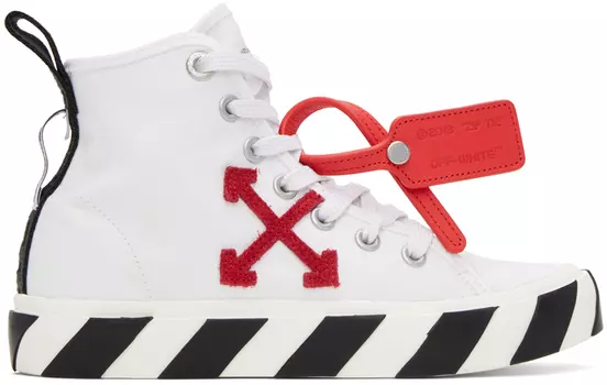 Off-White Белые вулканизированные кроссовки
