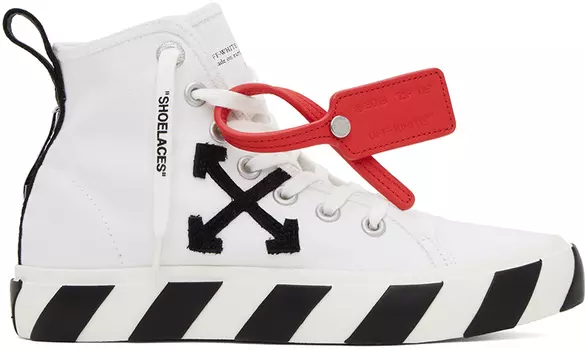Off-White Белые вулканизированные кроссовки