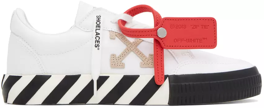 Off-White Белые вулканизированные кроссовки