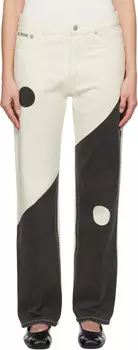 Off-White & Black Iconic Архивные джинсы Tao Moschino