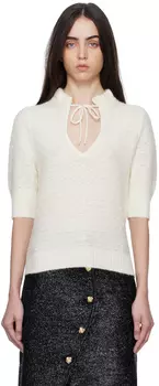 Off-White блузка с оборками GANNI