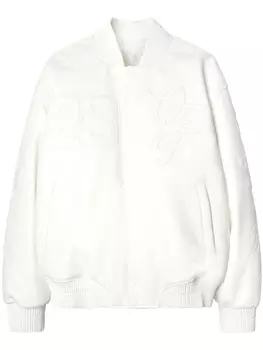 Off-White бомбер Natlover с нашивкой, белый