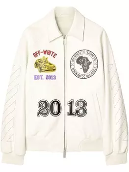 Off-White бомбер Rhino, белый