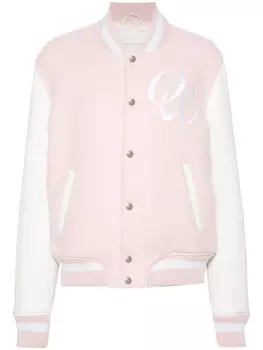 Off-White бомбер Script Type, розовый