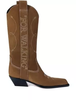 Off-White ботинки каркасные, коричневый