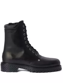 Off-White ботинки на шнуровке, черный