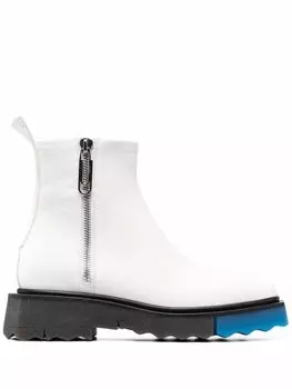 Off-White ботинки с контрастными вставками, белый