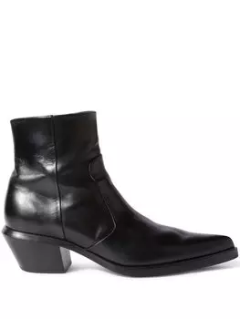 Off-White ботинки Texan с заостренным носком, черный