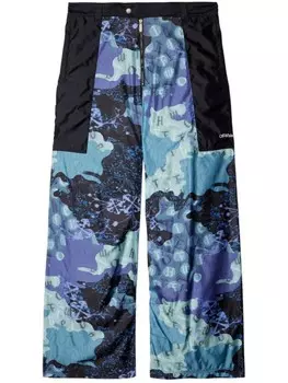 Off-White брюки карго камуфляж самурай, синий