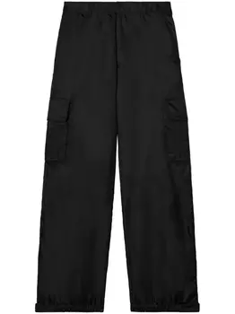 Off-White брюки карго средней посадки, черный
