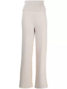 Off-White брюки Languid с полосками Diag, нейтральный