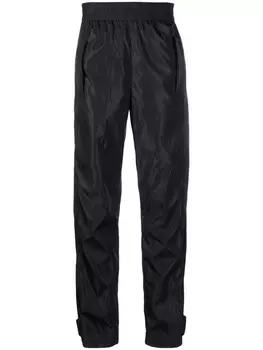 Off-White брюки с логотипом, черный