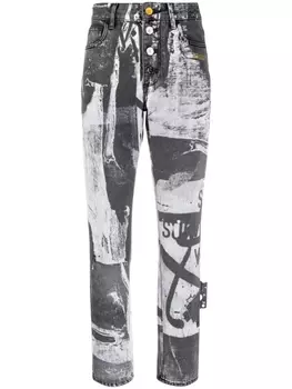 Off-White брюки с завышенной талией из коллаборации с Pablo Tomek, черный