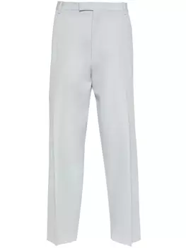 Off-White брюки строгого кроя из вирджинской шерсти, синий