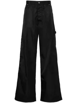 Off-White брюки свободного кроя, черный