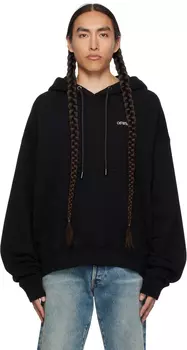 Off-White Черный худи Scratch Arrow